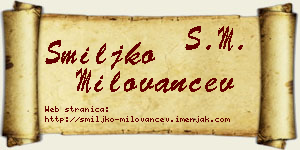 Smiljko Milovančev vizit kartica